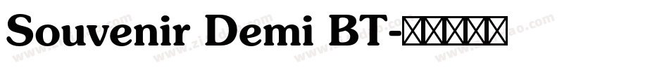 Souvenir Demi BT字体转换